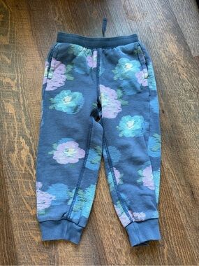 Tea Collection Blue Floral Jogger Sweatpants